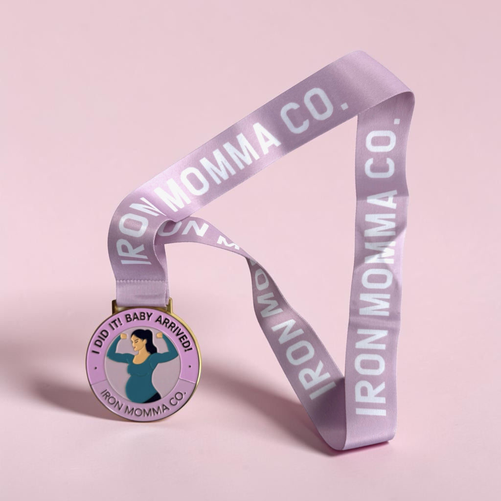 IRON MOMMA Premium Medal & Racing Bib